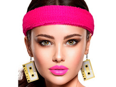 Kolczyki Kasety Disco - 1 para