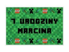 Plakat personalizowany Piksele - 90x60 cm