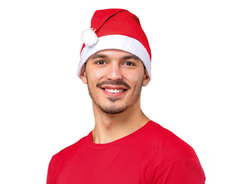 Czapka Mikołaja gładka - 1 szt.