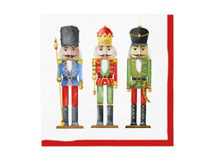 Serwetki bożonarodzeniowe Dziadek do Orzechów - 33 cm - 20 szt.