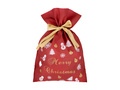 Worek Mikołaja na prezenty bordowy - 30 x 45 cm - 1 szt.