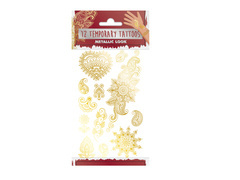 Tatuaże zmywalne Metaliczne - 12 szt.