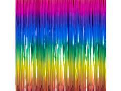 Kurtyna - zasłona na drzwi tęczowa - 2 m x 1 m