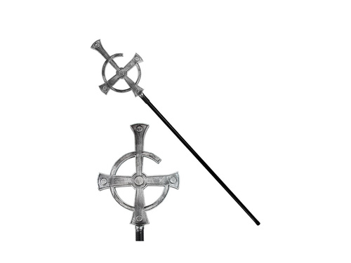 Składana czarna laska obrzędowa - 145 cm