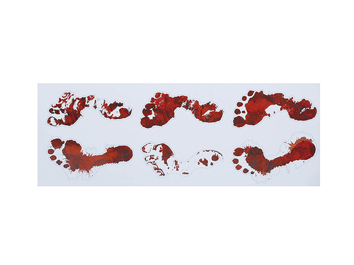 Naklejki Krwawe ślady na Halloween