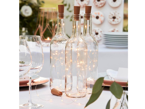 Korek do wina z lampkami LED - 3 szt.