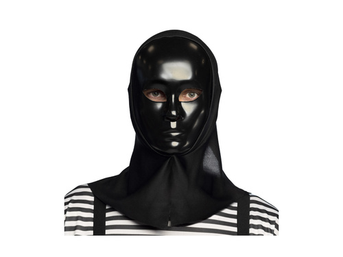 Maska Mim z kapturem czarna