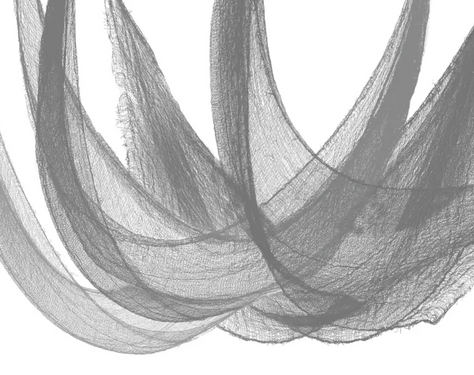 Szara siatka na Halloween - 76 x 300 cm - 1 szt.