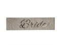 Brokatowa szarfa z napisem Bride złota - 1 szt.