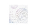 Serwetki Disco Silver - 33 cm - 10 szt.