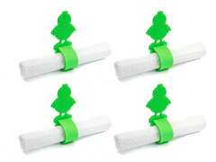 Serwetniki ze wzorem świątecznym - Kurczaczek Wielkanocny - 21 cm - 4 szt.