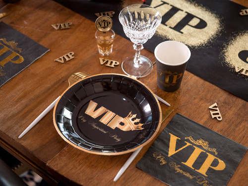 Kubeczki papierowe czarne VIP - 250 ml - 10 szt.