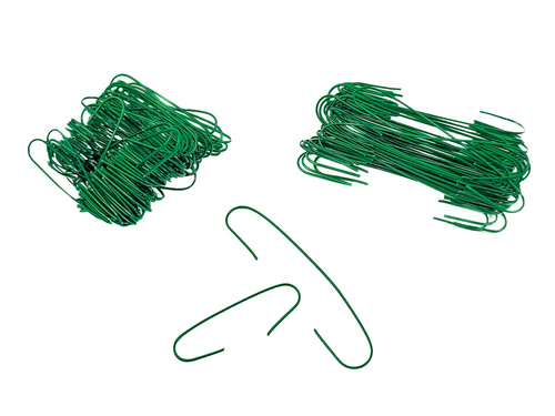 Haczyki metalowe zielone do ozdób - 150 szt.