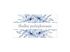 Naklejki na pudełka na ciasto z kwiatami - 30 szt.