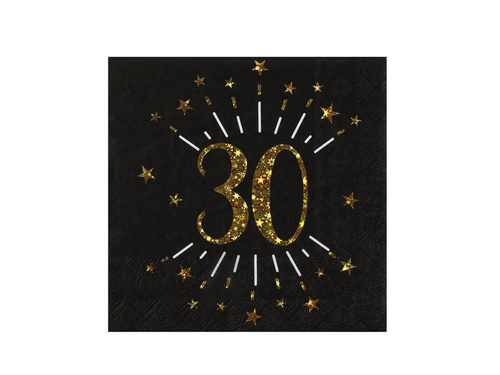 Serwetki na trzydzieste urodziny Sparkling - 33 cm - 10 szt.