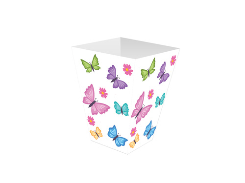 Pudełka na popcorn Motylki - 6 szt.