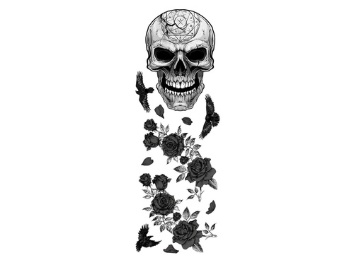 Dekoracja na ścianę Czaszka na Halloween