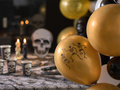 Balony lateksowe Szkielety na Halloween - 30 cm - 6 szt.