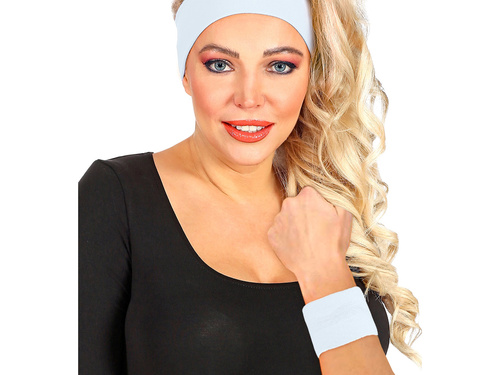 Opaski białe Disco lata 80-te - 2 szt.