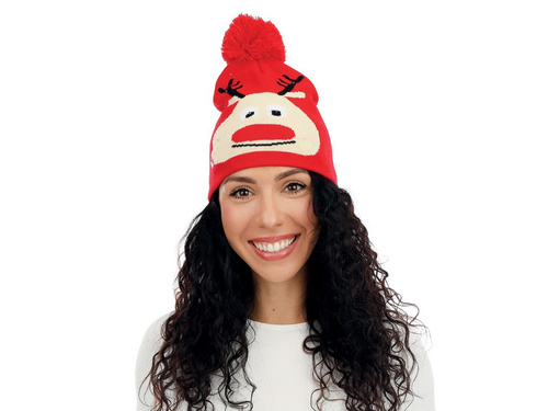 Czapka z pomponem Renifer - 1 szt.