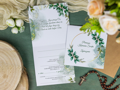 Zaproszenia na I Komunię Świętą - 6 szt.