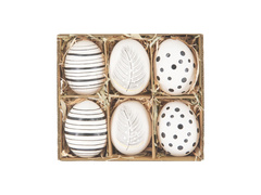 Dekoracja wisząca pisanki - 6 szt.