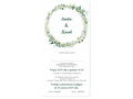 Zaproszenie personalizowane na ślub z kopertą - 6 szt.