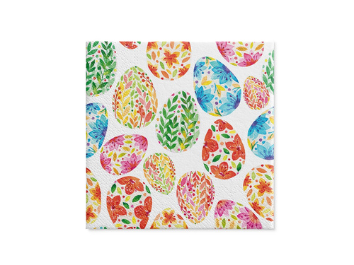 Serwetki wielkanocne Akwarelowe pisanki - 33 cm - 20 szt.