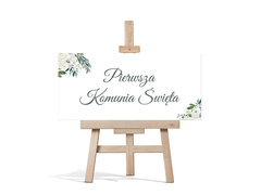 Plakat komunijny - I Komunia Święta - 70x33 cm