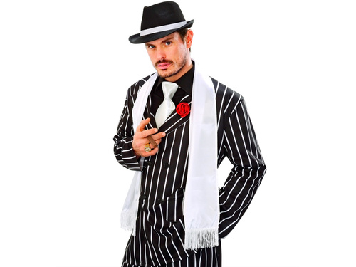 Biały Szal Gangstera - 1 szt.