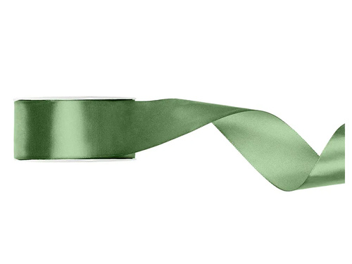 Tasiemka satynowa, szałwiowa, 38 mm / 25 m, 1 szt.
