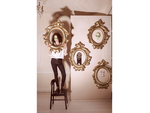 Maska Czaszka z Kapturem - 18.5x24.5cm - 1 szt.