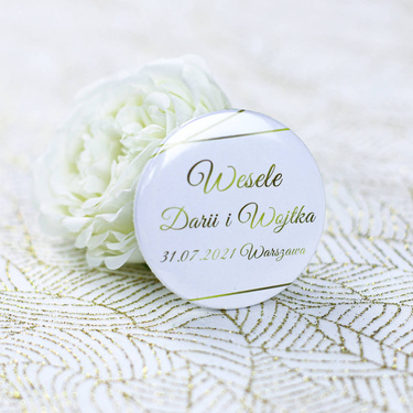 Personalizowane podziękowanie z magnesem na Wesele - 12 szt.