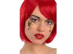 Naklejki na twarz Czarne Pająki