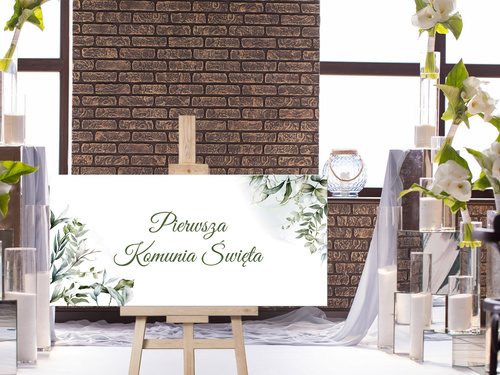 Plakat komunijny - I Komunia Święta - 70x33 cm