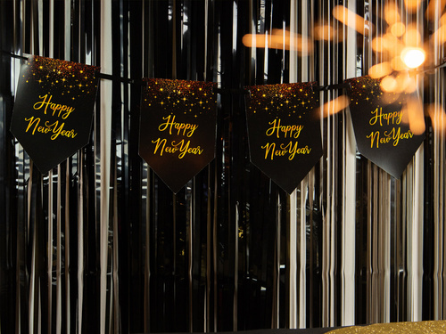 Baner wiszący flagi Sparkling Happy New Year - 5 m