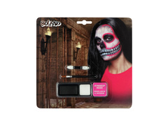 Zestaw do malowania twarzy Czaszka UV
