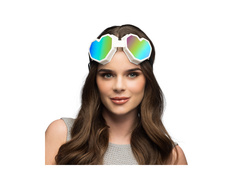 Okulary imprezowe Festilove białe serca