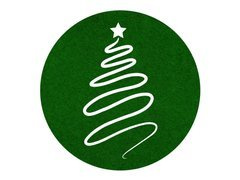 Podstawka pod talerz - Choinka - 36 cm - 1 szt.