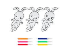 Zajączki do malowania - 3 szt.