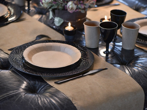 Talerzyki kraftowe - 22,5 cm - 10 szt.