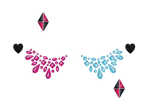 Samoprzylepne klejnociki na twarz Dangerous girl - 1 op.