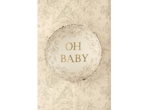 Balon foliowy Oh baby - 35x35 cm - 1 szt.
