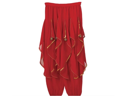 Czerwone spodnie do tańca brzucha