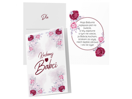 Kartka z kopertą na Dzień Babci - 1 szt.