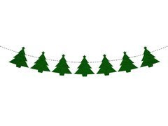 Girlanda na Boże Narodzenie Choinka - 12 szt.
