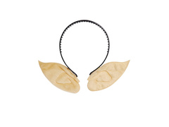 Opaska na głowę elf - z cielistymi spiczastymi uszami