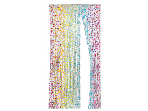 Kurtyna - zasłona na drzwi Tęczowe Kropki - 2 m x 1 m