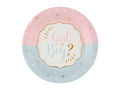 Talerzyki papierowe na Baby Shower Gender reveal Girl or Boy? - 22,5 cm - 10 szt.