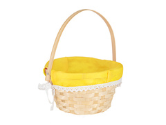 Koszyk wielkanocny Żółty - 1 szt.